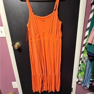 Torrid Orange Midi Dress